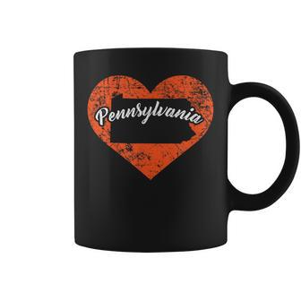 I Love Pennsylvania Cute State Pride Heart Coffee Mug - Monsterry CA