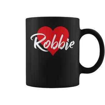 I Love Robbie First Name I Heart Named Coffee Mug - Seseable