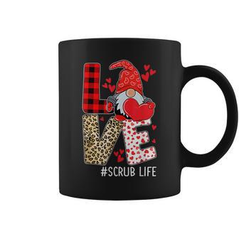 Love Scrub Lifealentine Day 2023 Gnomes Infirmières Tasse - Cadeauxyz