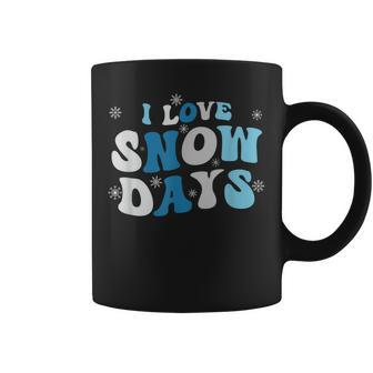 I Love Snow Days Snow Day Supporter Snow Lover Coffee Mug - Monsterry