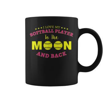 I Love My Softball Player Mom Dad Coach Game Day Coffee Mug | Crazezy UK