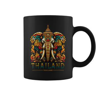 I Love Thailand Elephant Souvenir 2024 Coffee Mug - Monsterry CA