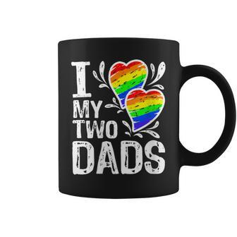 I Love My Two Dads Lgbt Pride Month And Father's Day Costume Coffee Mug - Monsterry AU