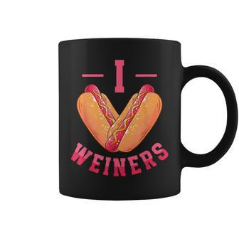 I Love Weiners Hot Dog Lovers Vienna Sausage Coffee Mug - Monsterry CA