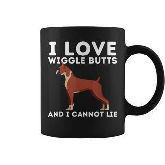 I Love Wiggle Butts And I Cannot Lie German Boxer Dog Owner Coffee Mug - Monsterry DE