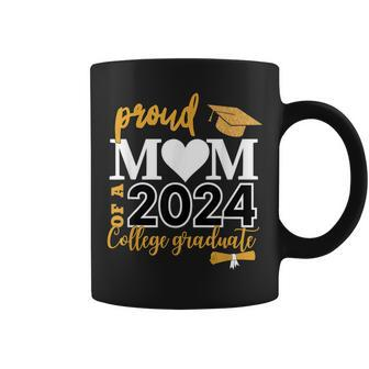 Loving Mom 2024 My Mom Is A Proud 2024 College Graduate Coffee Mug - Seseable