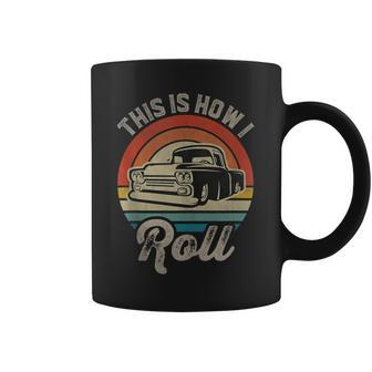 Lowered Truck This Is How I Roll Low Rider Hot Wheels Sunset Coffee Mug - Monsterry DE