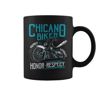 Lowriders Motorcycle Biker Custom Chicano Vintage Mexican Coffee Mug - Monsterry