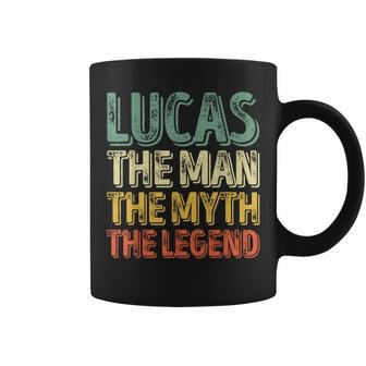 Lucas The Man The Myth The Legend First Name Lucas Coffee Mug - Seseable