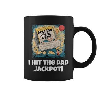 Lucky Dad Jackpot Winner Ultimate Prize Father's Day Coffee Mug - Seseable