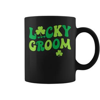 Lucky Groom Bride Couples Matching Wedding St Patrick's Day Coffee Mug | Mazezy