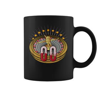 Lucky Number 00 S Roulette Wheel Gambling Vegas Style Coffee Mug - Monsterry