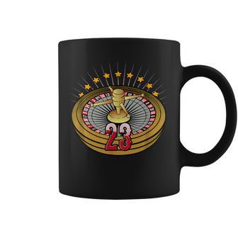 Lucky Number 23 S Roulette Wheel Gambling Vegas Style Coffee Mug - Monsterry