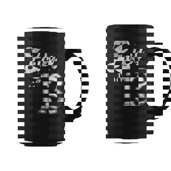 Lucky Number Thirn Distressed What Is Your Lucky Number Coffee Mug - Seseable
