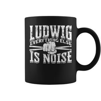 Ludwig Everything Else Is Noise Drum Sticks Coffee Mug - Monsterry AU