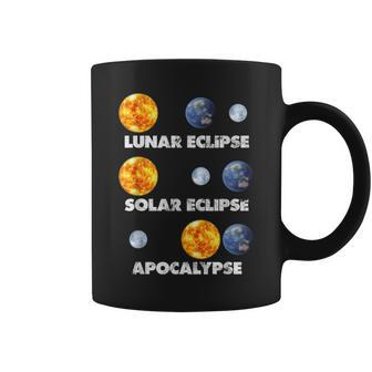 Lunar Eclipse Solar Eclipse Apocalypse Astronomy Coffee Mug | Mazezy