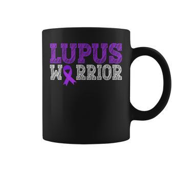 Lupus Warrior Purple Ribbon Lupus Awareness Month For Women Coffee Mug | Mazezy CA