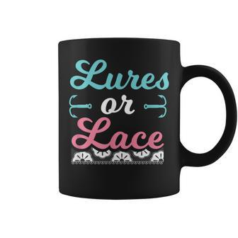 Lures Or Lace Pregnancy Gender Reveal Boy Or Girl Coffee Mug - Monsterry DE