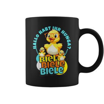 Lustige Enten Hallo Habt Ihr Hunger Biele Biele Biele Tassen - Geschenkecke