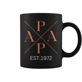 Lustiger Papa Est 1972 Papa Seit 1972 Papa 1972 Tassen - Geschenkecke