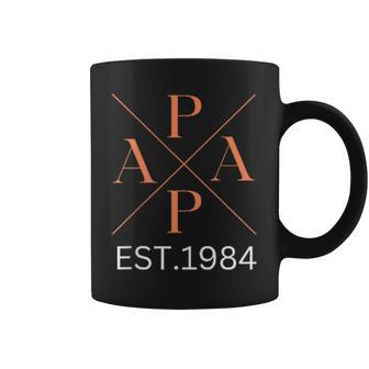 Lustiger Papa Est 1984 Papa Seit 1984 Papa 1984 Tassen - Geschenkecke