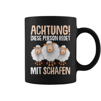 Lustiges Schäfer Tassen Achtung, Rede mit Schafen, Schäferhumor Tee - Seseable