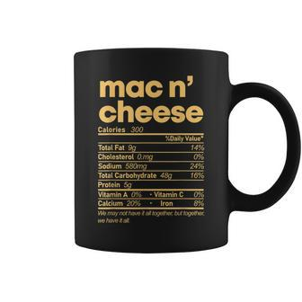 Mac And Cheese Nutrition Thanksgiving Mac N' Cheese Coffee Mug - Monsterry
