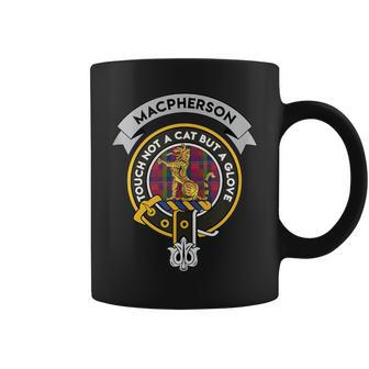 Macpherson Clan Badge Scottish Tartan Coffee Mug - Monsterry DE