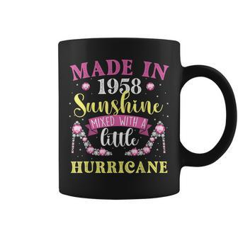 Made In 1958 Sunshine Hurricane Year Of Birth Birthday Coffee Mug - Thegiftio UK