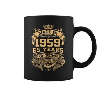 Made In 1959 65 Years Of Being Awesome 65Th Birthday Coffee Mug - Monsterry