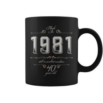 Made In 1981 40Th Anniversary Vintage For Men Coffee Mug | Crazezy CA