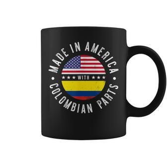 Made In America With Colombian Parts Colombia Pride Coffee Mug - Monsterry