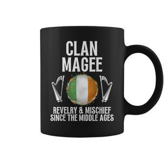 Magee Surname Irish Family Name Heraldic Celtic Clan Coffee Mug - Seseable