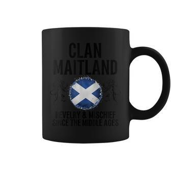 Maitland Clan Scottish Family Name Scotland Heraldry Coffee Mug - Seseable