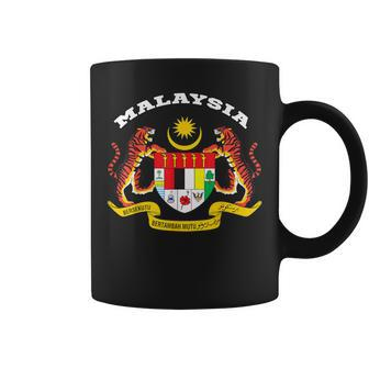 Malaysia Coat Of Arms Flag Souvenir Kuala Lumpur Coffee Mug - Monsterry CA
