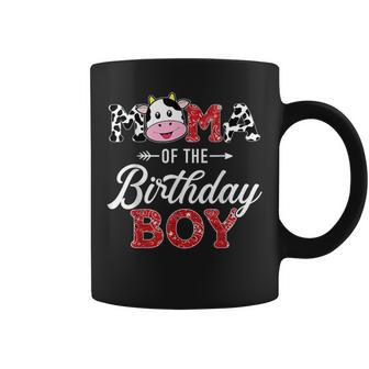 Mama Of The Birthday Boy Farm Cow Mommy Mama 1St Coffee Mug - Monsterry