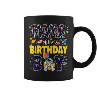 Mama Of The Birthday Boy Mom 2Nd Outer Space Outfit Party Coffee Mug - Monsterry UK