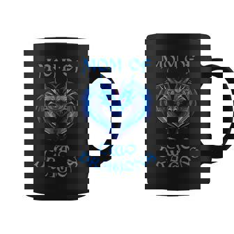 Mamá De Dos Dragones Madre De Niños Hijos Taza de café - Regaloses