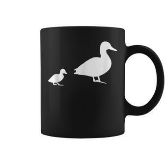Mama Duck 1 Duckling Animal Family Coffee Mug - Monsterry UK
