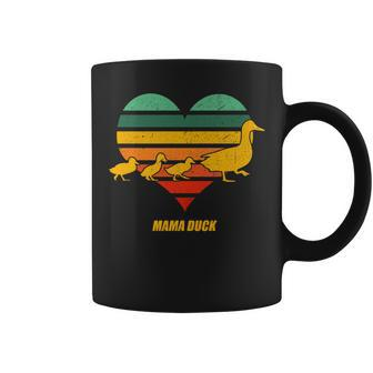 Mama Duck Mother Of 3 Duckling Mom Mommy Animal Lover Coffee Mug - Monsterry