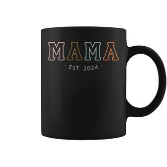 Mama Est 2024 Promoted To Mommy Mother's Day Mom To Be 2024 Coffee Mug - Seseable