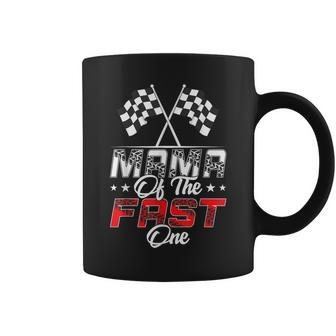 Mama Of The Fast One First Birthday Racing Car Family Coffee Mug - Thegiftio UK