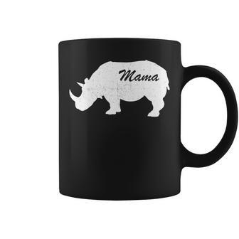 Mama Rhino Animal Father Mother Day Cute Son Daughter Coffee Mug - Monsterry AU