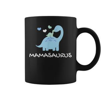 Mamasaurus Mother Mom Cute Dinosaur Coffee Mug - Monsterry