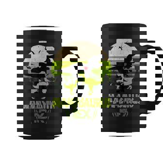 Mamasaurus Rex Dinosaurio Mamá Y 2 Niños Retrointage Taza de café - Regaloses