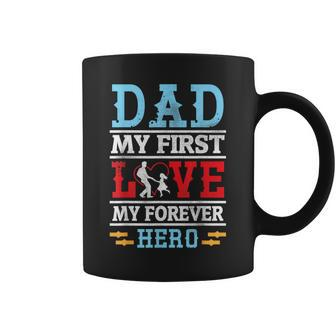 Man & Girl Dance In Heart Dad My First Love My Forever Hero Coffee Mug - Monsterry UK