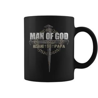Man Of God Husband Dad Papa T Coffee Mug - Monsterry DE