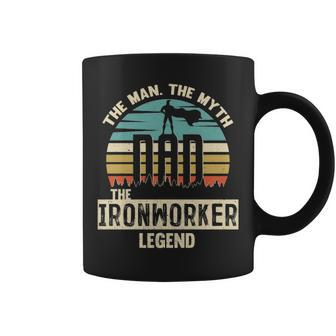 Man Myth Legend Dad Ironworker Coffee Mug | Mazezy