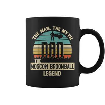 Man Myth Legend Dad Moscow Broomball Coffee Mug - Monsterry CA