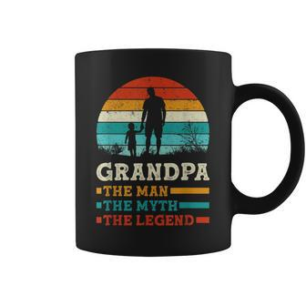 The Man The Myth The Legend Fun Sayings Father's Day Grandpa Coffee Mug - Monsterry